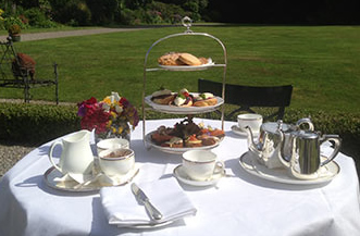 Afternoon Tea served in the garden